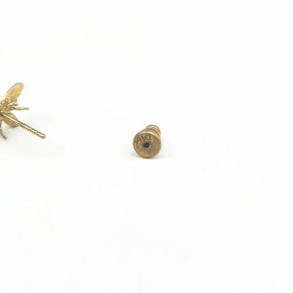 100% Authentic DIOR Gold Metal Earrings 357-092724 - Picture 4 of 8